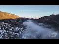 02-15-2024 Cascade, CO  - Amazing Drone Above Cloud Inversion Capture