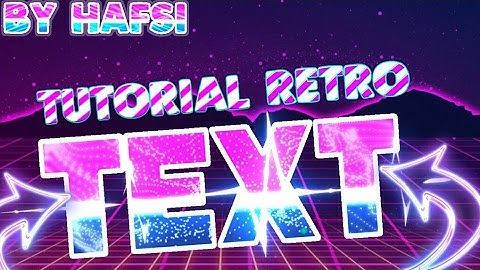 How to make retro style text in android / ios with ps touch FT.  Hafsi