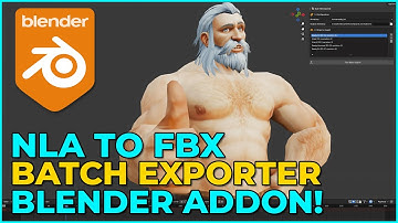 Blender NLA FBX Exporter: Batch Export Animations FAST! (Addon Demo)