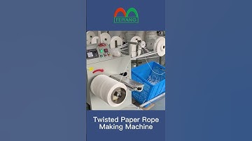 Twisted paper rope making machine for paper bag handles