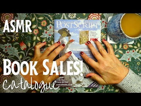 ASMR | October Book Sales Catalog at Coffee Time! Whispered Chat