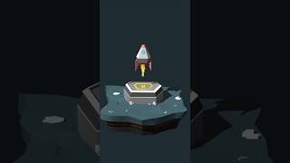 Prisma 3d lowpoly rocket lunch animation | #pandapixels #prisma3d #rockets