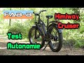 Quelle autonomie avec vélo électrique Himiway Cruiser ?