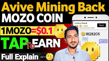 Avive World New Mining Mozo Coin | MozoAI Telegram Bot Farming Guide | Mozo Coin Mining App