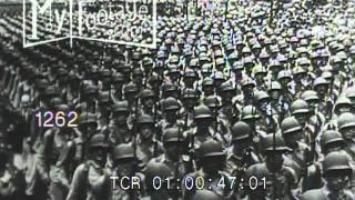 1940s U.S. Troops World War II Victory Parade (Silent)