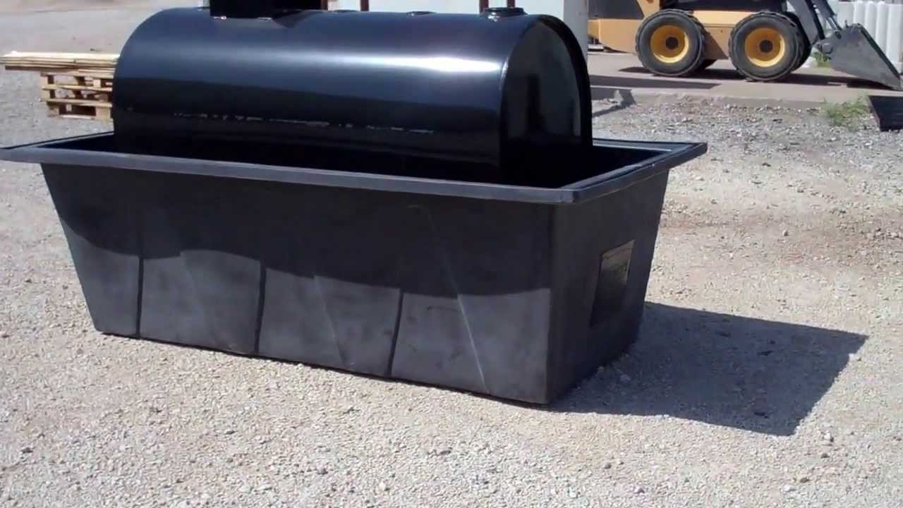 Poly Containment for 275 Gallon Metal Oval Tanks | 866-866-8611 - YouTube