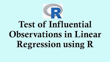 Statistics using R programming -  Test of Influential Points in Linear Regression using R