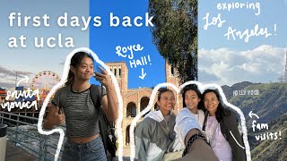 first days of school @ ucla 🥞📖 math classes, friends, santa monica, griffith observatory