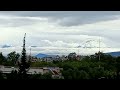 Volcanes Popocatépetl e Iztaccíhuatl desde ciudad universitaria UNAM el 23 de noviembre 2023.