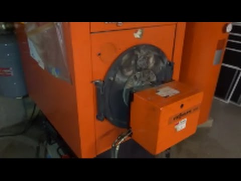 viessmann boiler/riello burner service - YouTube