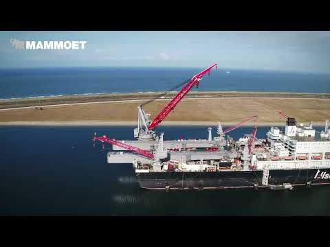 Pioneering Spirit JLS Beams installation