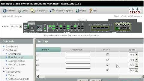 EHELMY Configuring Cisco 3020 for HP Blades using Express Setup