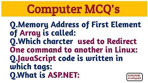 Computer MCQ