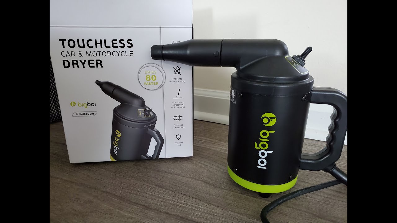 Bigboi BlowR BUDDI Car Dryer Review. BigBoi Buddi Blower. Handheld Car  Drying Tool. 