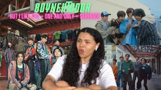 BOYNEXTDOOR (보이넥스트도어) 'But I Like You (돌아버리겠다)' + 'One and Only' + 'Serenade' MV | REACTION!!