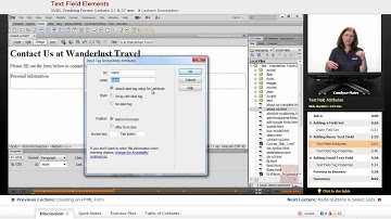 "Text Field Elements" | Dreamweaver CS6 with Educator.com