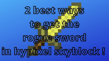 How to get the rogue sword in hypixel skyblock ! | Obsidian