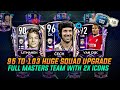 95 TO 103 RATING MASSIVE SQUAD UPGRADE | ALL PLAYERS UPGRADED TO 90+ | FIFA MOBILE 21 TEAM UPGRADE |