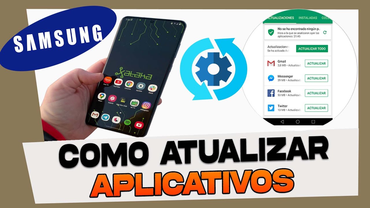 Como Atualizar Aplicativos no Celular Samsung - YouTube