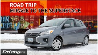 Winter road-tripping the Mitsubishi Mirage to Sudbury | Long-term test | Driving.ca