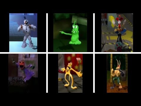 ClayFighter: Sculptor's Cut - All Characters' Intro (Entrance)