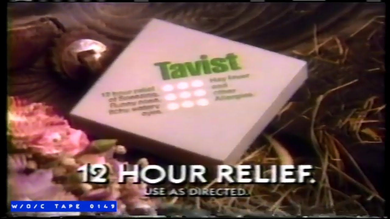Travist Allergy Pill Commercial - 1986