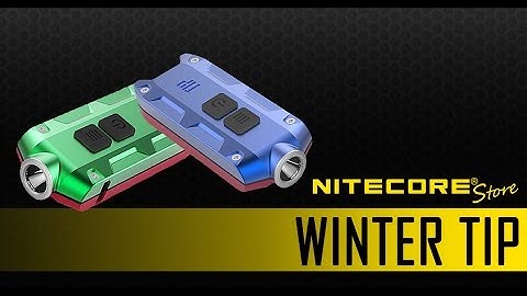 (Discontinued) Nitecore Tip Winter Edition Gift Set - Brightest Keychain Flashlight 360 Lumens