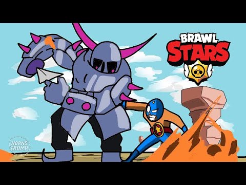  Clash Royale VS Brawl Stars Animation   PEKKA  Mortis