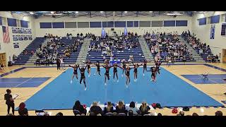 Lake Taylor High School at 3A Regional Cheer Competition 2024 ♥️ 🖤