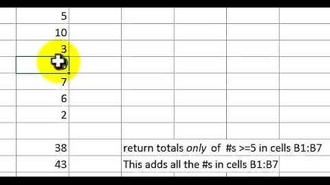Excel 2013 SUMIF function