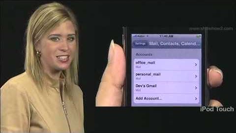 iPod Touch - How to set your default account from multiple accounts in iPod Touch