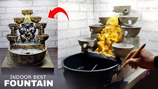 Awesome Biggest Garden Decoration Ganesha Waterfall Fountain | Best Homemade Indoor Desktop Fountain