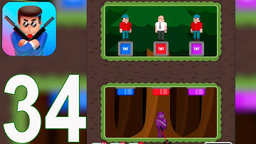 Mr Bullet - Gameplay Walkthrough Part 34 - Hostages lvl 73-84 3 stars(iOS, Android)