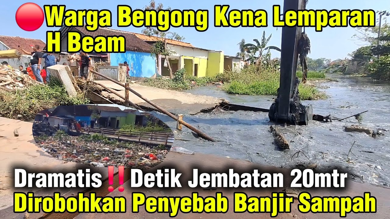 Dramatis‼️Detik Jembatan 20mtrDirobohkan Penyebab Banjir Sampah Di Kali Srengseng #dedimulyadi