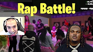 Adin Ross Has a RAP BATTLE With TEE GRIZZLEY, YBN Almighty Jay, and Clix! (FUNNY FREESTYLE)