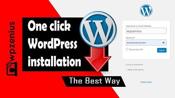 One click WordPress installation | WordPress Tutorial