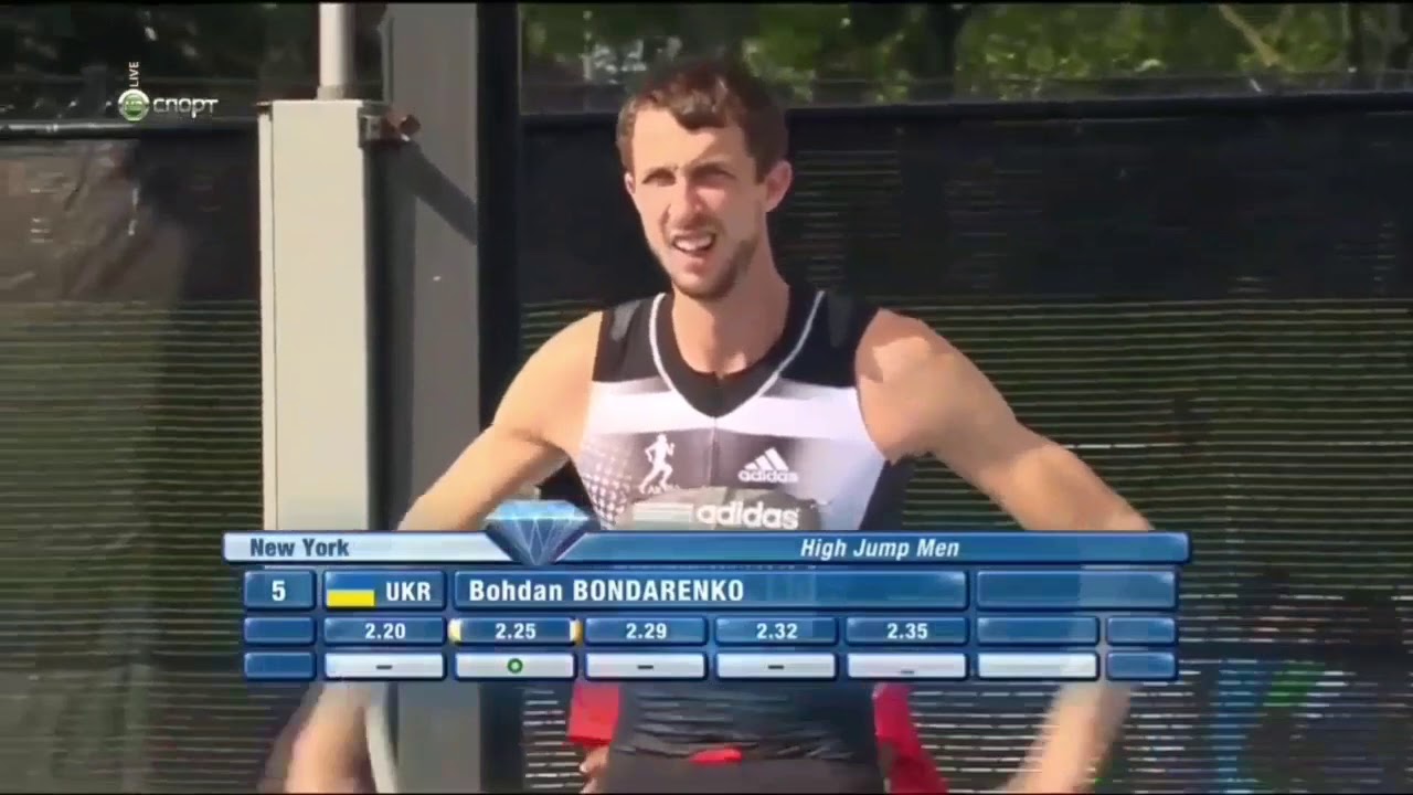 High Jump New York 2014 Full Competition. Barshim and Bondarenko 2.42