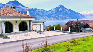 Switzerland 4K  Beckenried  Beautiful Village in an Idyllic Bay of Lake Lucerne | #swiss