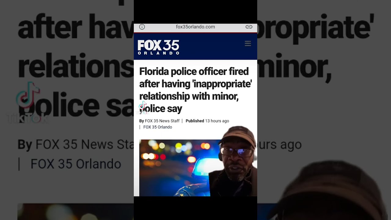 ⁣Florida cop fired for inappropriate relationship with minor. #florida #shorts #acabdevil