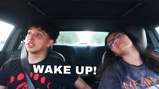 FALLING ASLEEP WHILE DRIVING PRANK ON BOYFRIEND! *BAD IDEA*