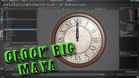 CLOCK: Rig with controls for animation in Autodesk Maya 2017 (tutorial)