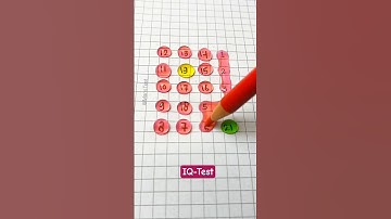 Draw a Checkered Path With Numbers 1 and 21? #drawing #line #maths #quiz #shorts