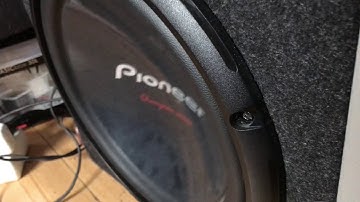 Pioneer TS-W310D4 & Behringer NX3000 BASS TEST!! (2 ohms, 1 channel)