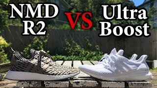 NMD R2 vs Ultra Boost | Adidas Comparison + On Feet Looks - YouTube