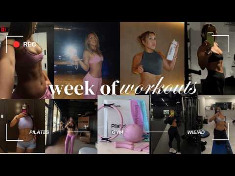 week of workouts | workout split & what i eat in a day.. handling gym anxiety