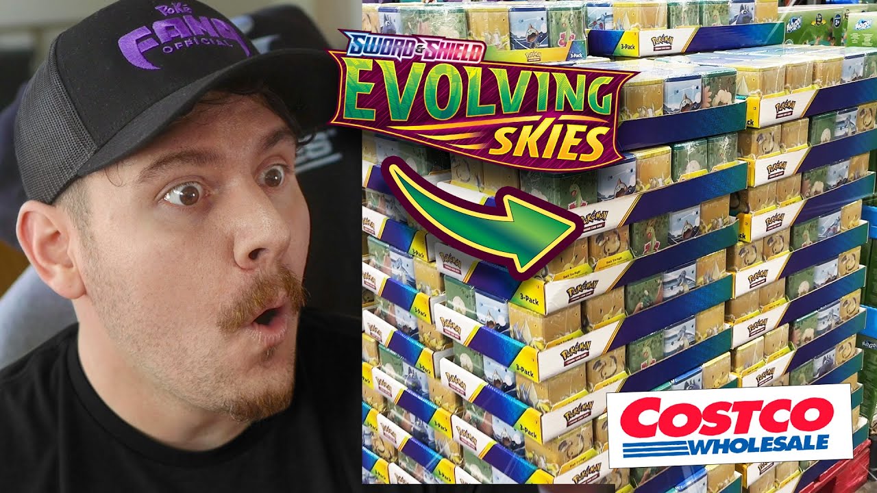 3 Evolving Skies Packs in Costco Stacking Tins Part 2 YouTube