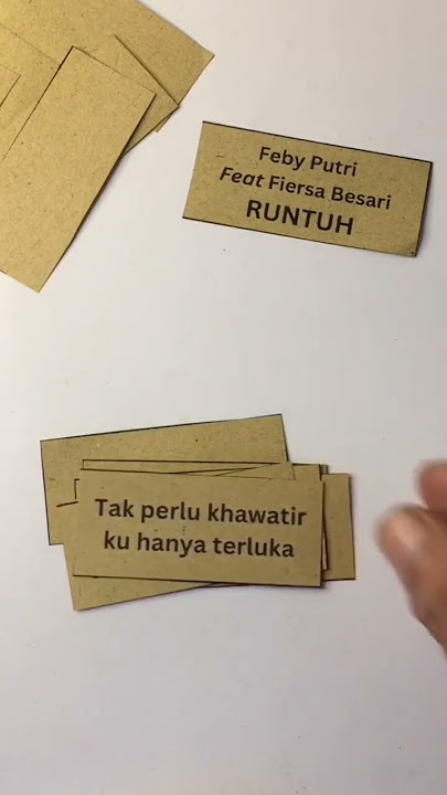 Runtuh - Feby Putri feat Fiersa Besari #lirik