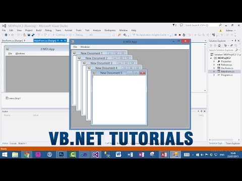 VB.NET Tutorial - How to create MDI Application