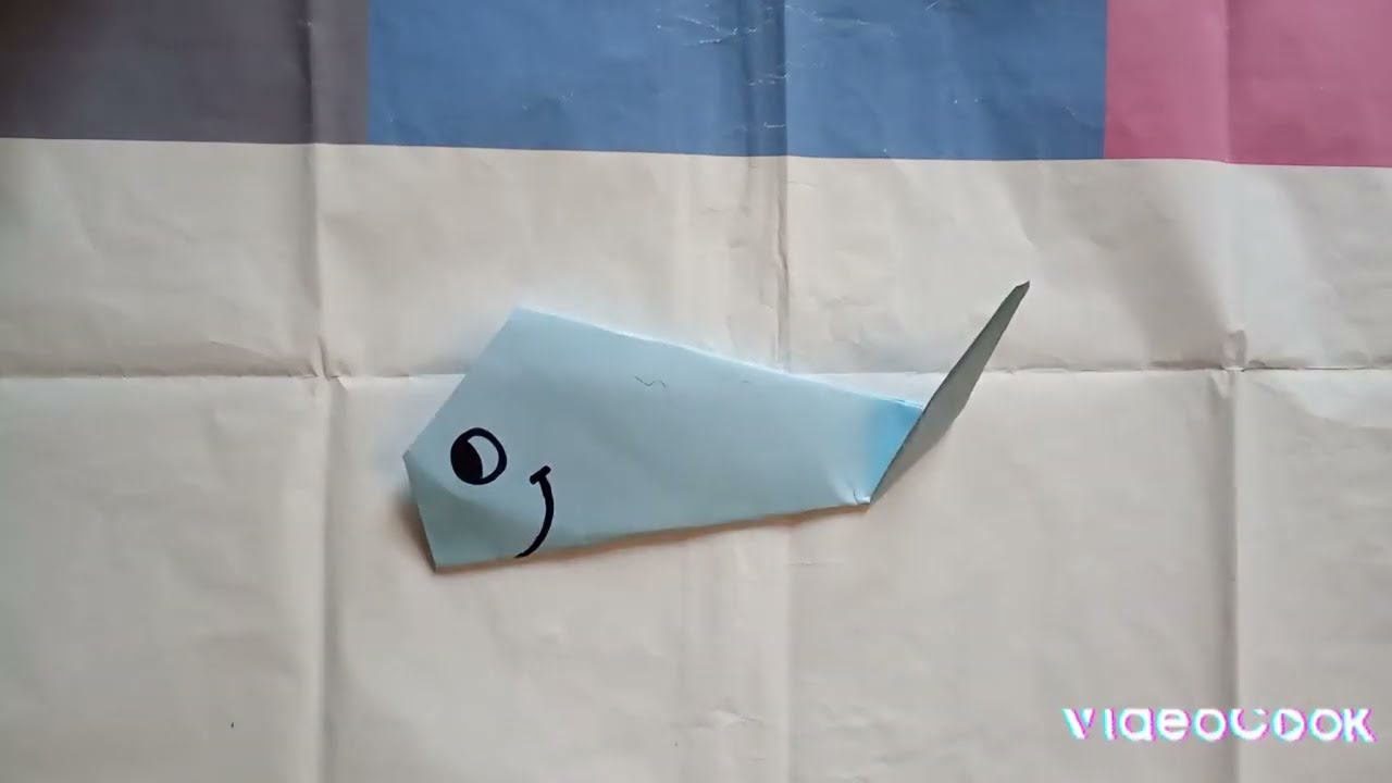 Paper Folding Activity ll ORIGAMI BLUE WHALE 🐳 ll Fun  