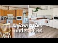 Budget under 100 easy diy makeover  kitchen organization home room make over decorate with me